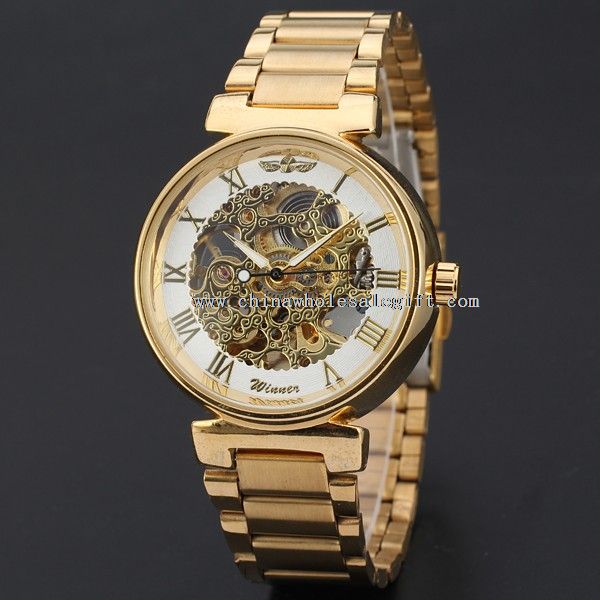 gold stainless steel watch