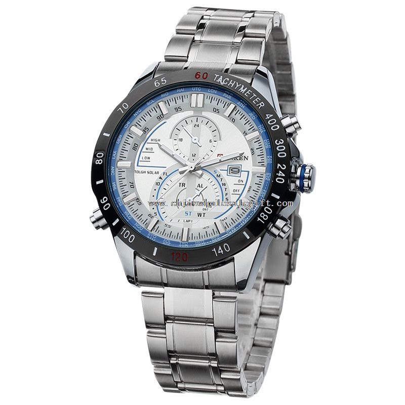 Stainless Steel Band Business Style Quartz Watch