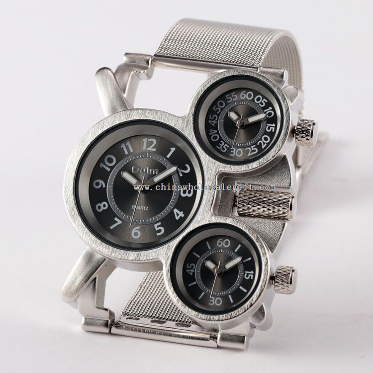 3 time zone japan movement sports quartz Watches