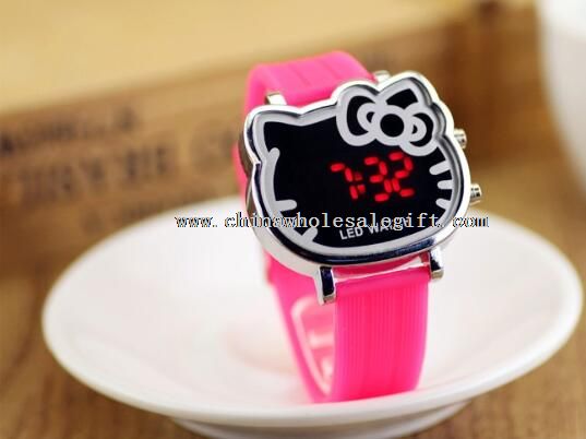 Hello Kitty Cartoon LED zegarki