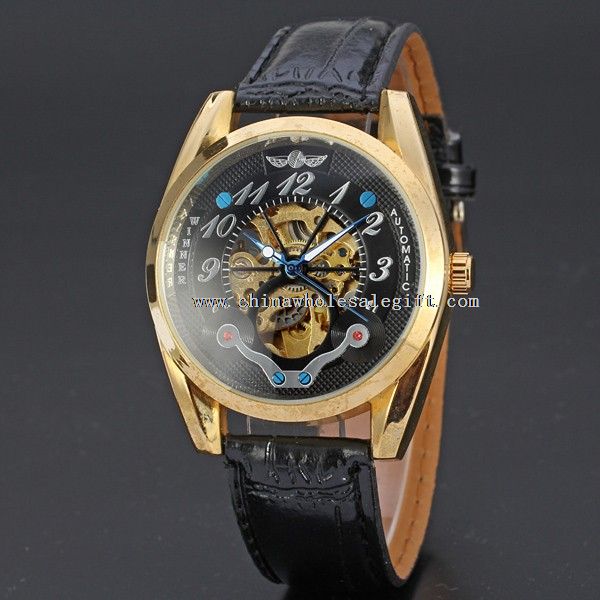 hollow skeleton arabic numerals watch