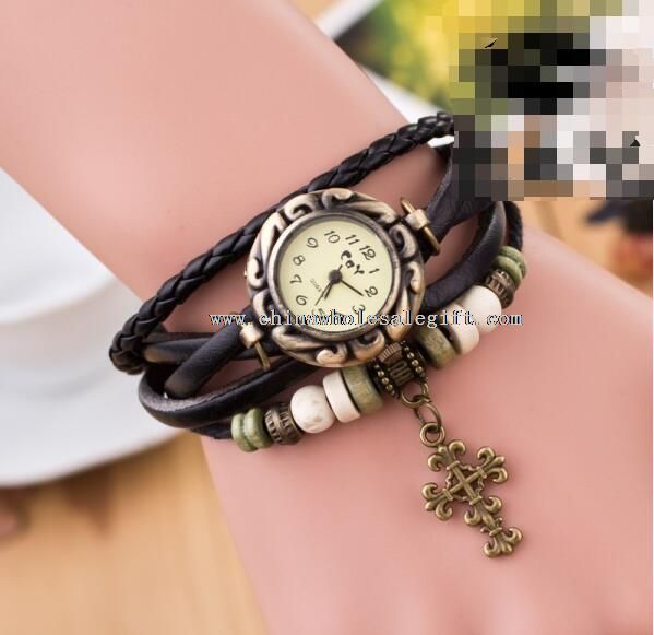 Leder Strap Dress Watch