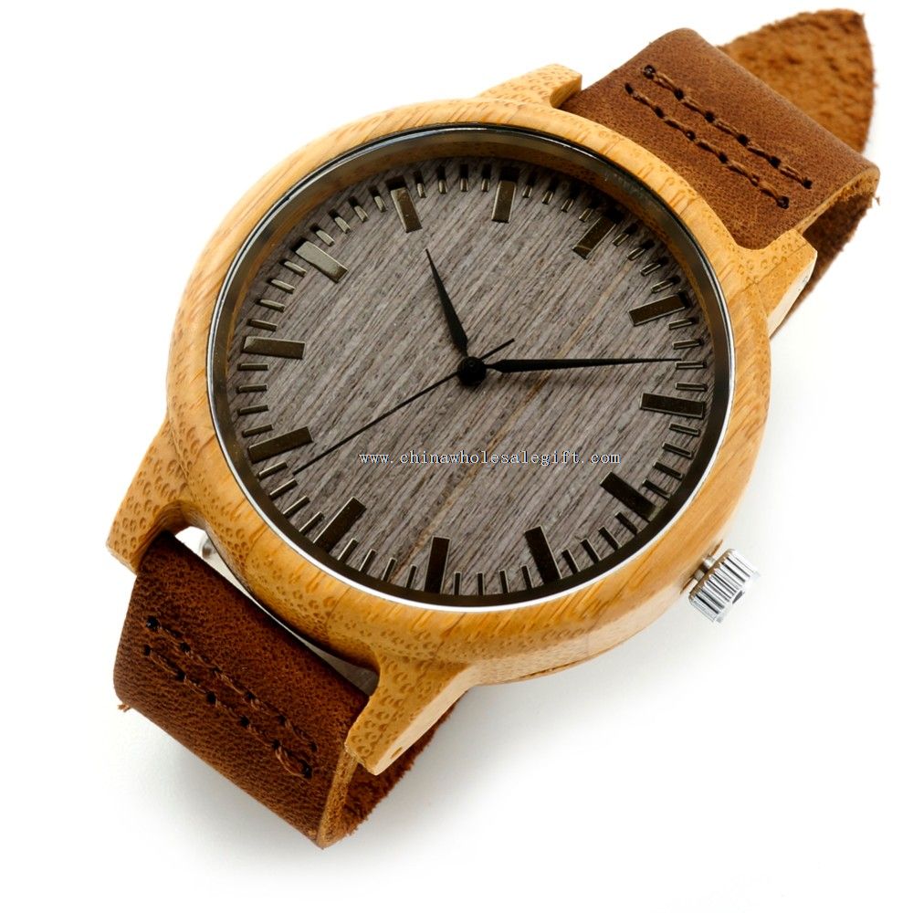 madera reloj caso hombre