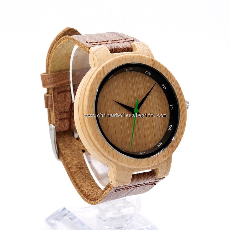 reloj de cuarzo de madera