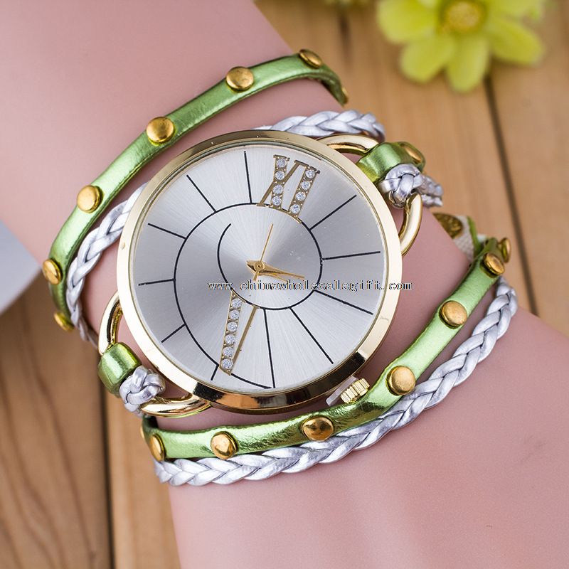 Reloj de pulsera correa fina esfera grande