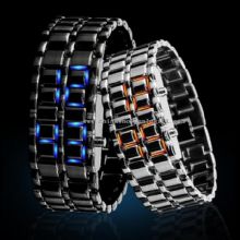 red &blue light led iron watches images