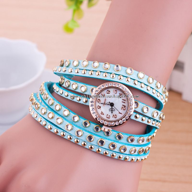 moda Senhoras relógio de pulseira de cristal