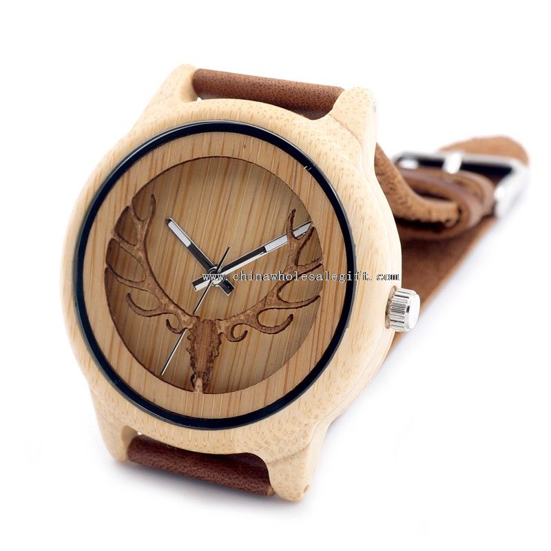Módní luxusní dřevěné hodinky