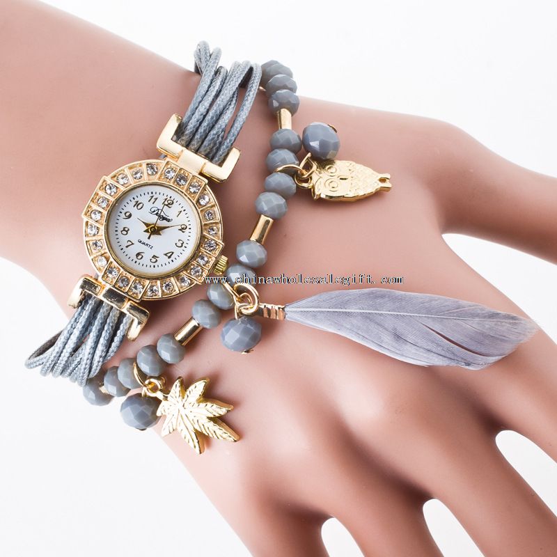 rope bracelet feather watch