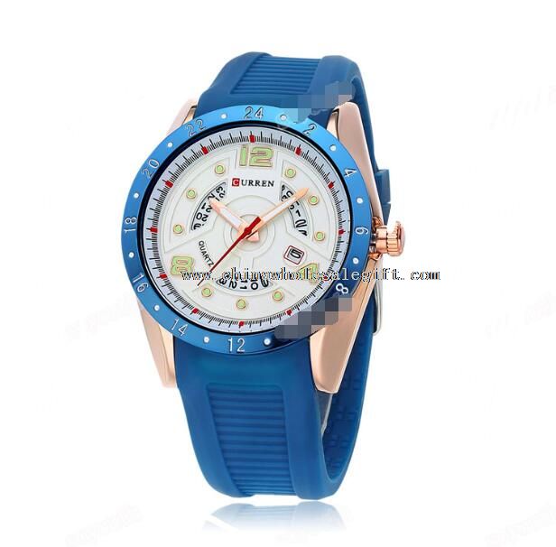 silicone Casual hommes Sport marque montres bracelets