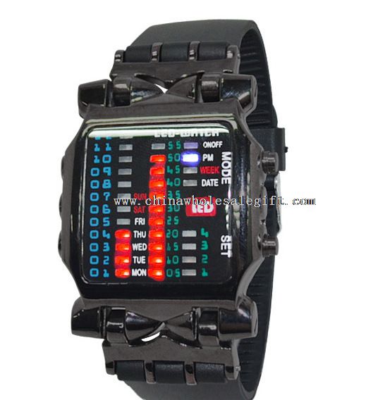 sport in silicone LED watch