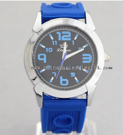reloj de silicona de color caramelo para promoción