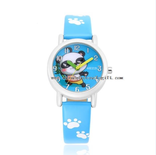 children cartoon Leather sport watches