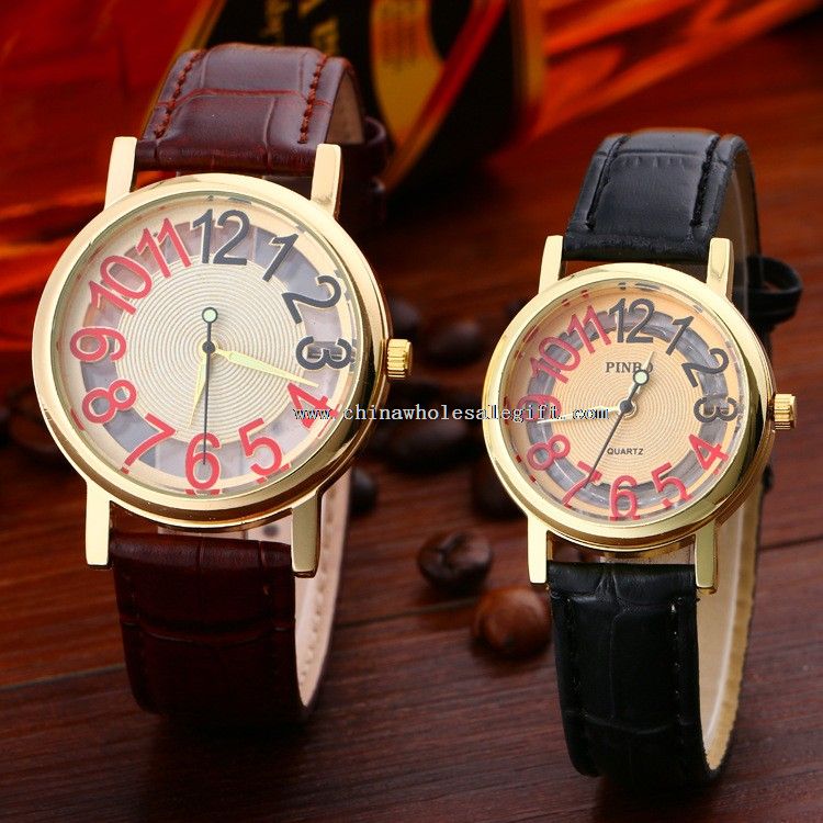 couple leather watches