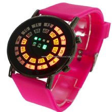 slicone touch led watch images