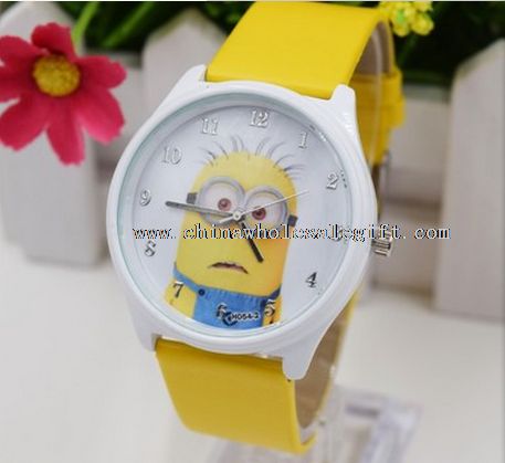 Relógio pulseira de PVC para crianças