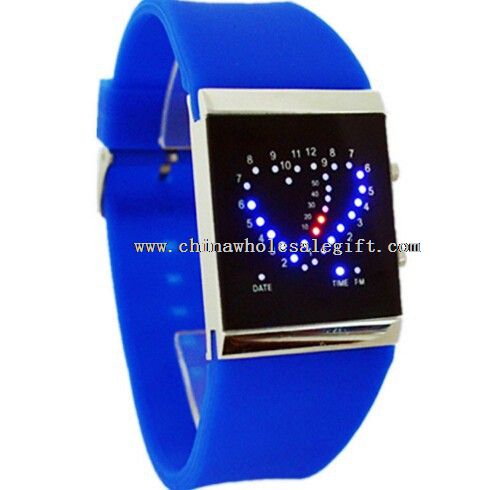 silicone touch screen led watch