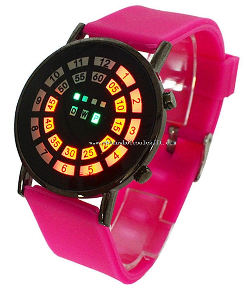 slicone touch led watch