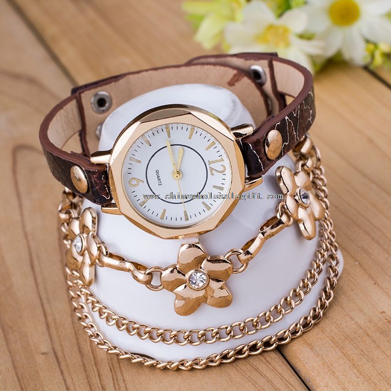 chain bracelet wrist watch