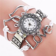 love heart pendant braided bracelet watches images