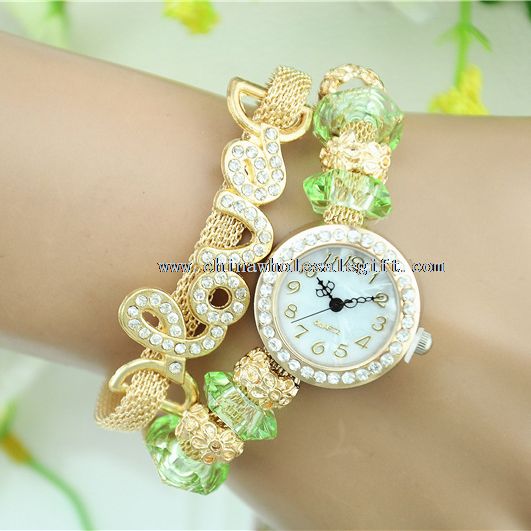 LOVE Pendant Bracelet Watch