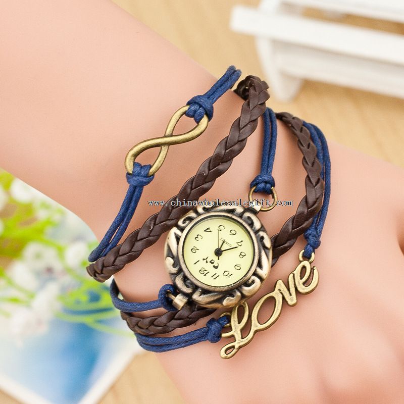 love rope cheap vintage wrap wrist watch