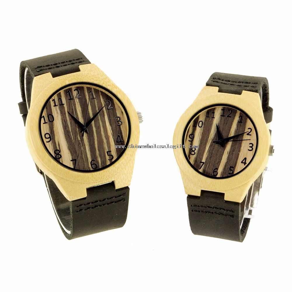 Bambou montres avec bracelet éco