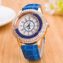 Crystal Ladies Fashion Leather Belt Watch images
