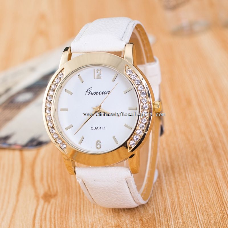 Kožené kapela Quartz hodinky