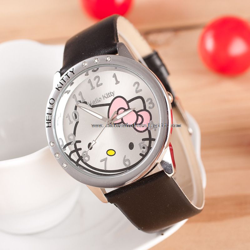 Leather Strap Cartoon Character Watch