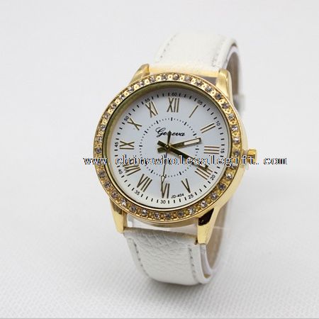Leather Strap Gold Plated Watches