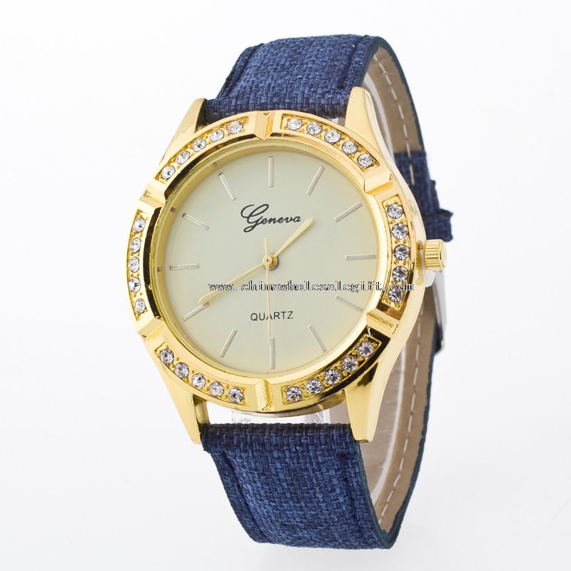 Skórzany pasek na nadgarstek luksusowych analogowy zegarek kwarcowy