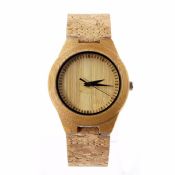 Bamboo Wood Cork Watch images