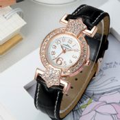 Leather Strap Luxury Quartz Wristwatch images