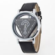 Kožený popruh zápěstí analogové Quartz hodinky images