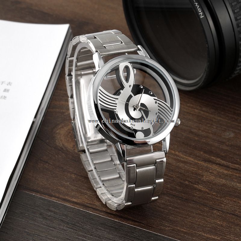 Stainless Steel Skeleton Note Watches