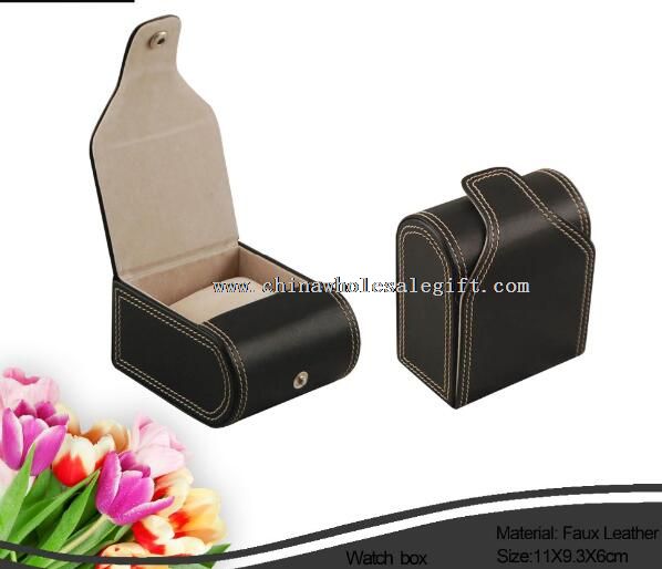 Leather Covered Handle Paper Watch Box