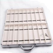 Watch Boxes Cases Display Tray Aluminium With Handle Lock 18 Slots images