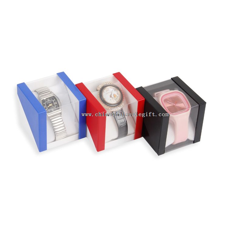 Cajas de almacenamiento plástico terciopelo relojes