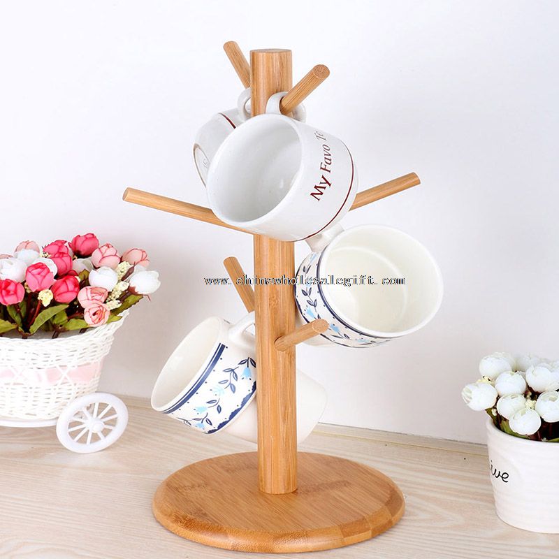support de tasse de café en bambou
