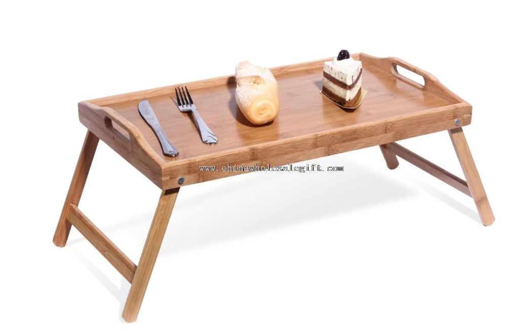 mesa de bambú