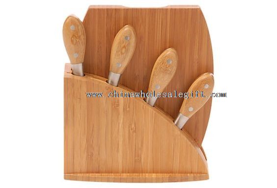 bamboo knife block