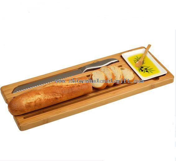 conjunto de placa de corte de pão