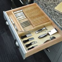 sistema del cuchillo de cajón de bambú bloque images