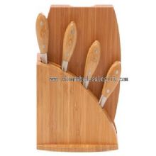 bloque de cuchillos de bambú images