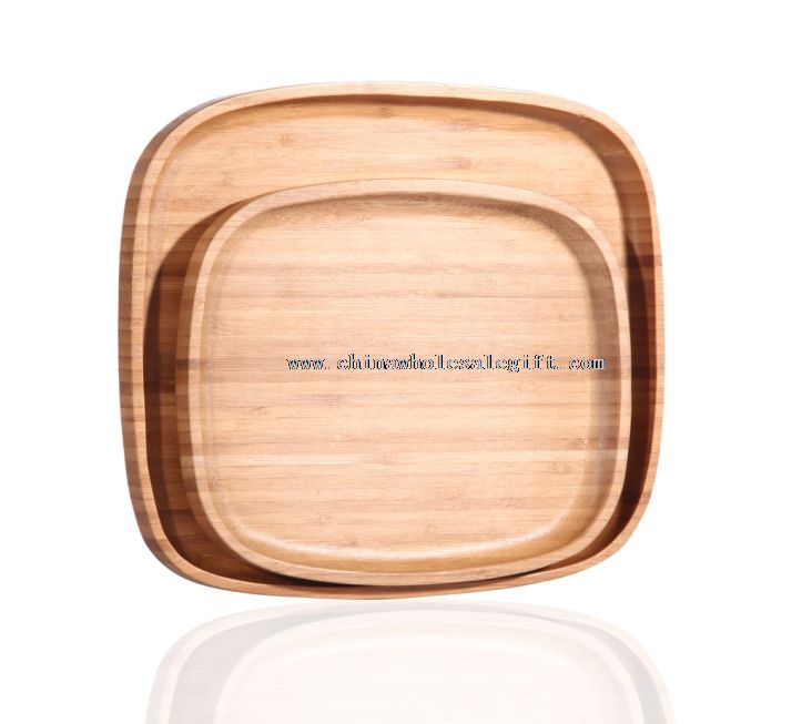 Square cutting board bamboo tray