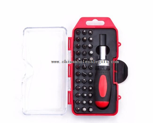 37pc Ratceting Screwdriver Household Tool Set