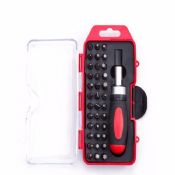 37pc Ratceting Screwdriver Household Tool Set images