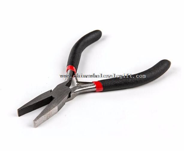 4.5 Mini Flat Nose Plier with Daul Color Dipped Handle