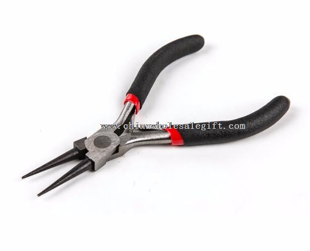 4.5 Mini Round Nose Plier with Dual Color Dipped Handle